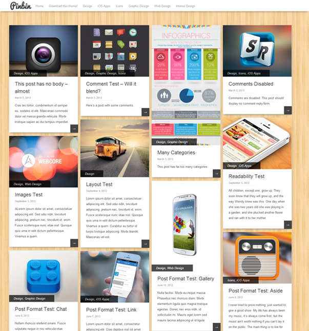 pinbin-wordpress-theme